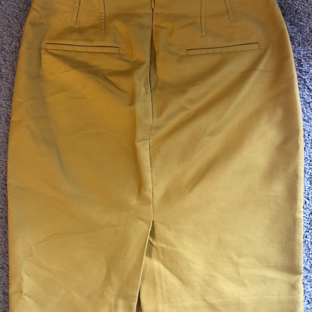 J. Crew No. 2 Pencil Skirt - Mustard/Gold - Picture 2 of 4